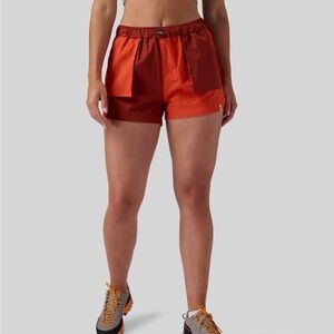 Women's Orange Athletic Shorts